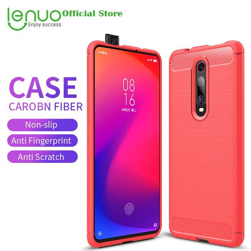 Lenuo Soft Case for Xiaomi Mi 9T and Redmi K20 / K20 Pro Carbon Fiber Silicone Cases Brushed Anti-knock Cell Phone TPU Back Cover Casing for Xiaomi Mi 9T Pro