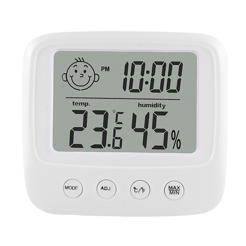 [Hàng Có Sẵn] Máy Đo Độ Ẩm Nhiệt Độ Kỹ Thuật Số KIPRUN, Nhiệt Kế Điện Tử LCD Trong Nhà Có Đèn Nền Máy Đo Độ Ẩm Máy Đo Độ Ẩm Cảm Biến Nhiệt Kế Máy Đo Độ Ẩm Thiết Kế Mặt Cười Có Lỗ Treo
