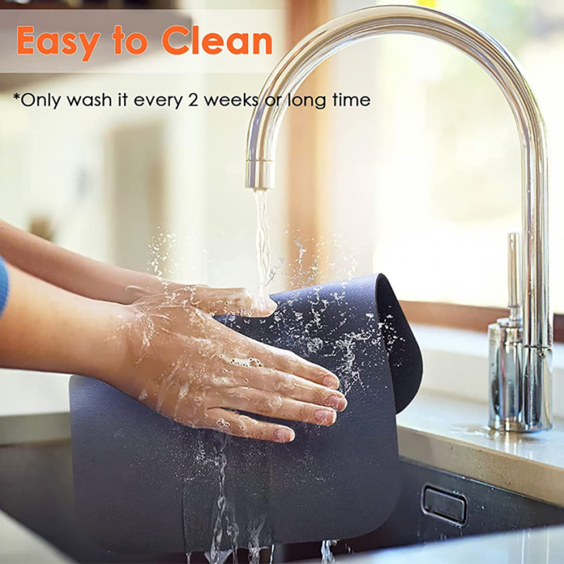Kitchen Absorbent Mat Countertop Quick Drying Mat Sink Rubber Backed Absorbent Pad Non-slip Technology Cloth Pad
