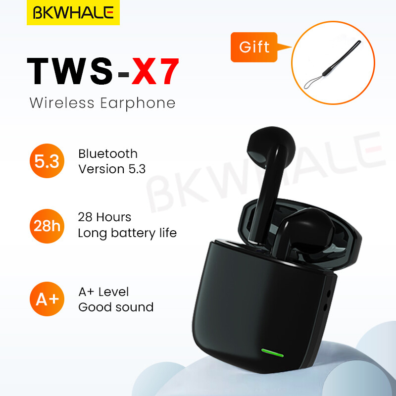 BKWHALE X7 TWS Bluetooth 5.3 Earphone High Stereo Sound Wireless Earphones Touch Control Earbuds