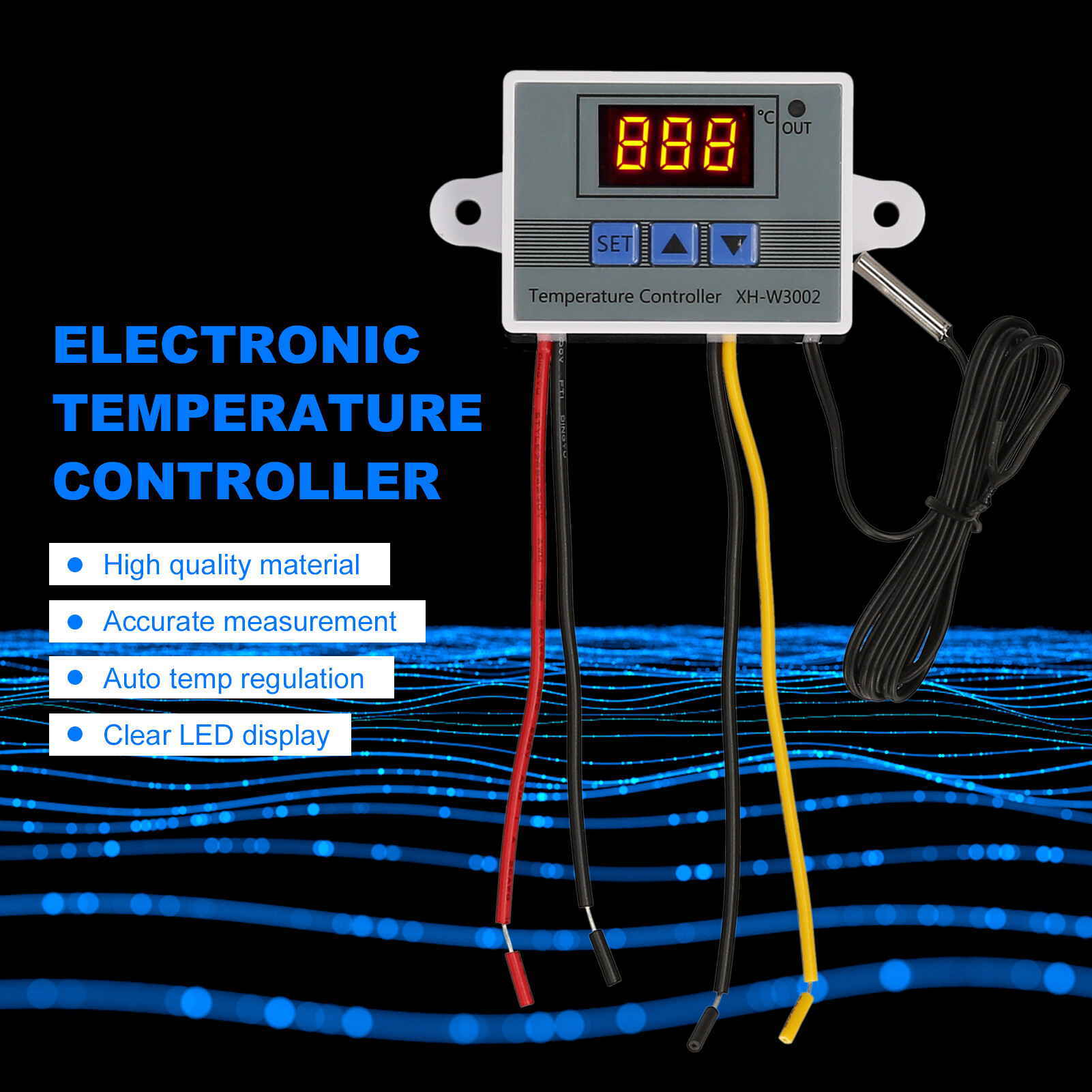 Điện Tử Điều Khiển Nhiệt Độ, Mô-đun Điều Nhiệt Màn Hình LED Công Tắc Mô-đun Điều Khiển Nhiệt Độ Với Đầu Dò NTC Không Thấm Nước- 50 ~ 110 ° C Cho XH-3001 12V 120 W / XH-3001 110 ~ 220V 1500W / XH-3002 12V 120 W / XH-3002 24V 240W / XH-3002 110 ~ 220V 1500W