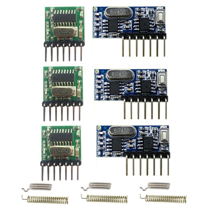 Wireless RX480E4WQB 433Mhz RF Module Transmitter and Receiver 3 Sets 4