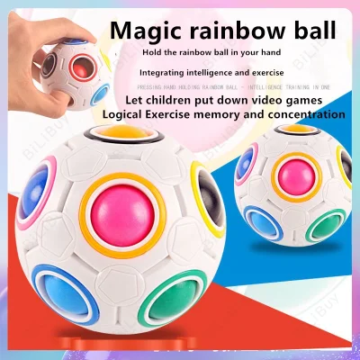 Fidget Toy Rainbow Ball Magic Fidget / Toy Puzzle Magic Rainbow Ball / Puzzle Fun Fidget Brain Toys Educational Toys Decompression Toy