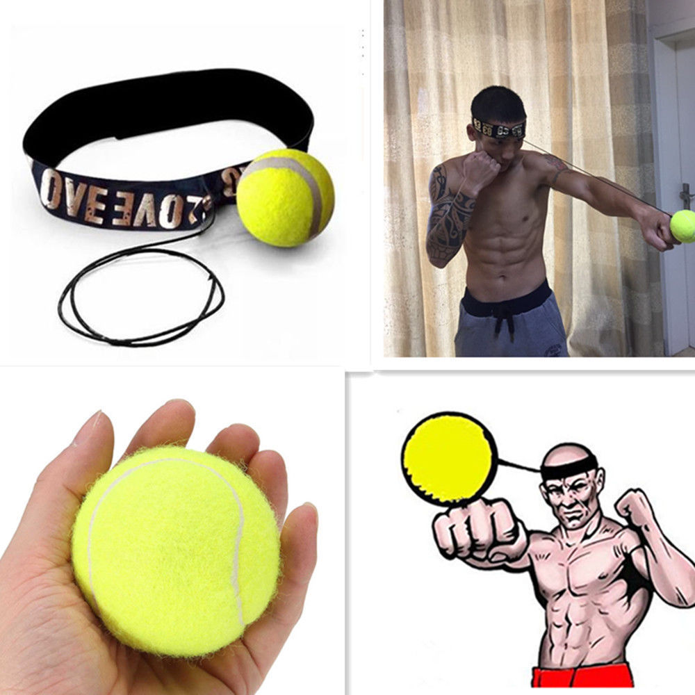 Clearance Sale Unisex Boxing Training Headband Boxing Ball Portable Reflex Speed Exercise Tool Home Elastic Head-Wearing Fighting Reaction Ball