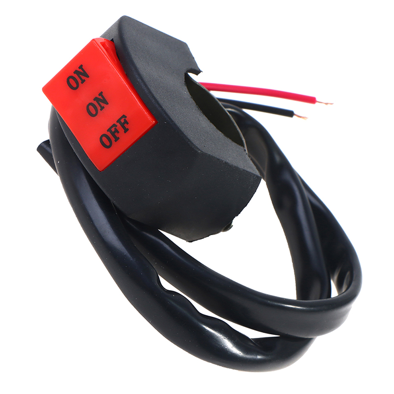 Blowing LED Headlight Switch Far Near Three Line Motorcycle Handlebar Switch Button