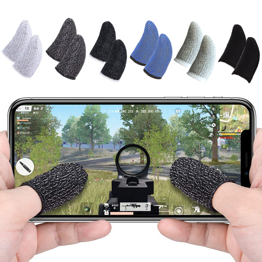 Cái/bộ 2 Bọc Ngón Tay Chơi Game Miếng Bảo Vệ Ngón Tay Chống Mồ Hôi Chống Trượt Dành Cho Trò Chơi Điện Thoại Di Động Bao Ngón Tay Chơi Game Màn Hình Cảm Ứng Siêu Mỏng Không Trầy Xước Có Thể Giặt Găng Tay Điều Khiển Bọc Ngón Tay Cái