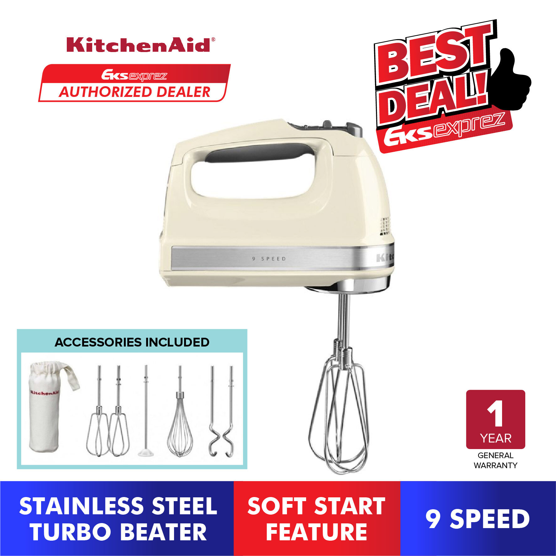 kitchenaid 5khm9212bcu hand mixer
