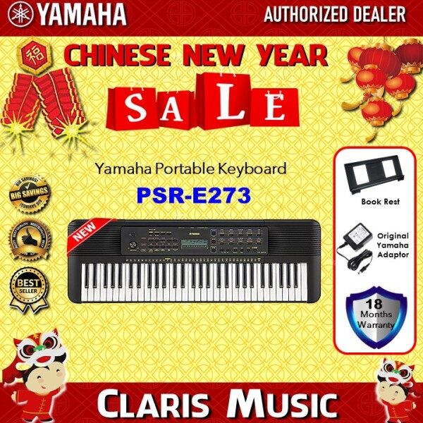 CLARIS MUSIC YAMAHA PSRE273 PORTABLE DIGITAL KEYBOARD-NEW UNIT! (MODEL: PSRE273 / PSR E273 / PSR273 / PSR / PSR-E273/ psre273 / psr273 / psr e273 ) Malaysia