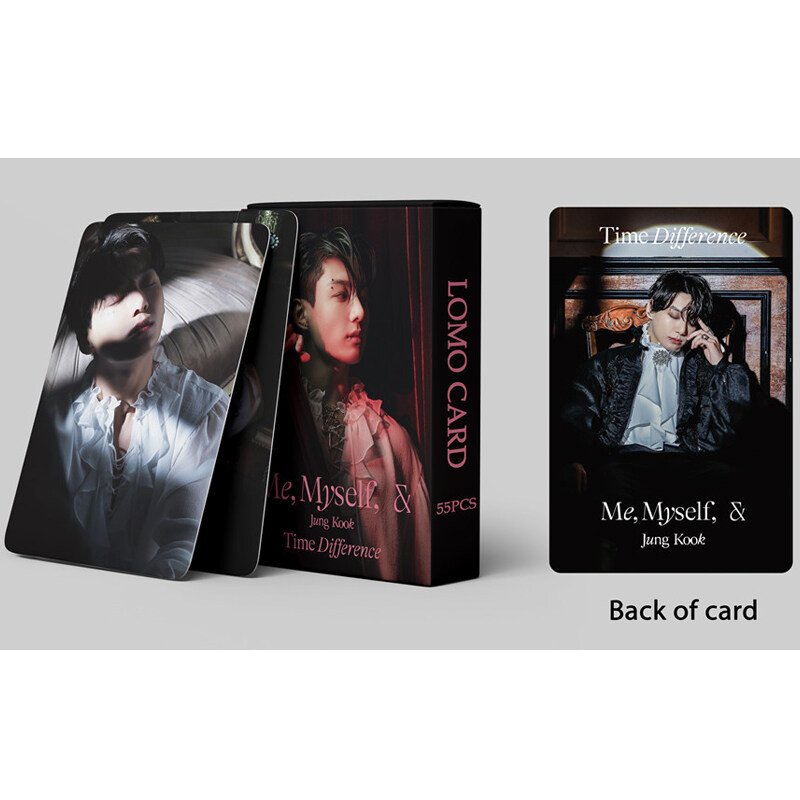 55ชิ้นกล่อง BTS JUNGKOOK Photocards Time Difference Album LOMO Card