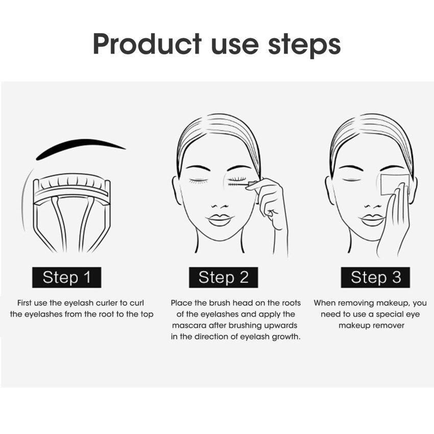 Waterproof Mascara Thick Pull Long Curl Eyelashes Liquid Not Easy Dizzy Dye Eye Lashes Quick Waterproof
