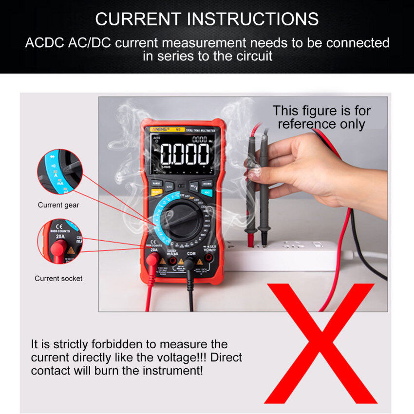 ANENG 683 Smart Digital Multimeter Electrical Capacitance Meter Hz Ohm Diode Tester 6000 Counts AC/DC Measuring Tools