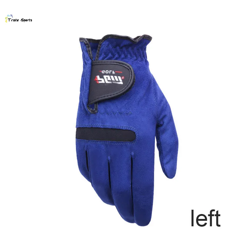 1PCS ขวาซ้ายมือถุงมือกอล์ฟเหงื่อดูดซับ Breathable ผ้าไมโครไฟเบอร์ Anti-ถุงมือกันลื่น Triste