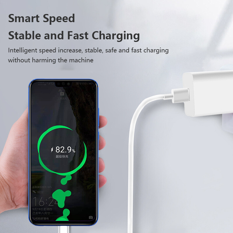 VAORLO Original 40 Wát Super Charge 5A Cáp Dữ Liệu Set Sạc Nhanh Loại C Cable Đối Với Huawei P40/Mate 30 Điện Thoại Di Động Sạc