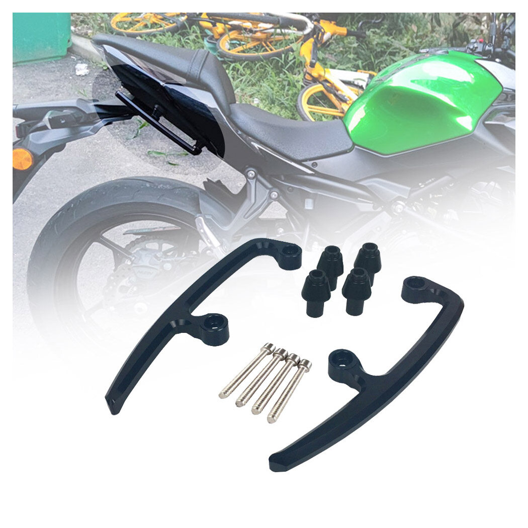 Motorcycle Passenger Rear Grab Bars, CNC Aluminum