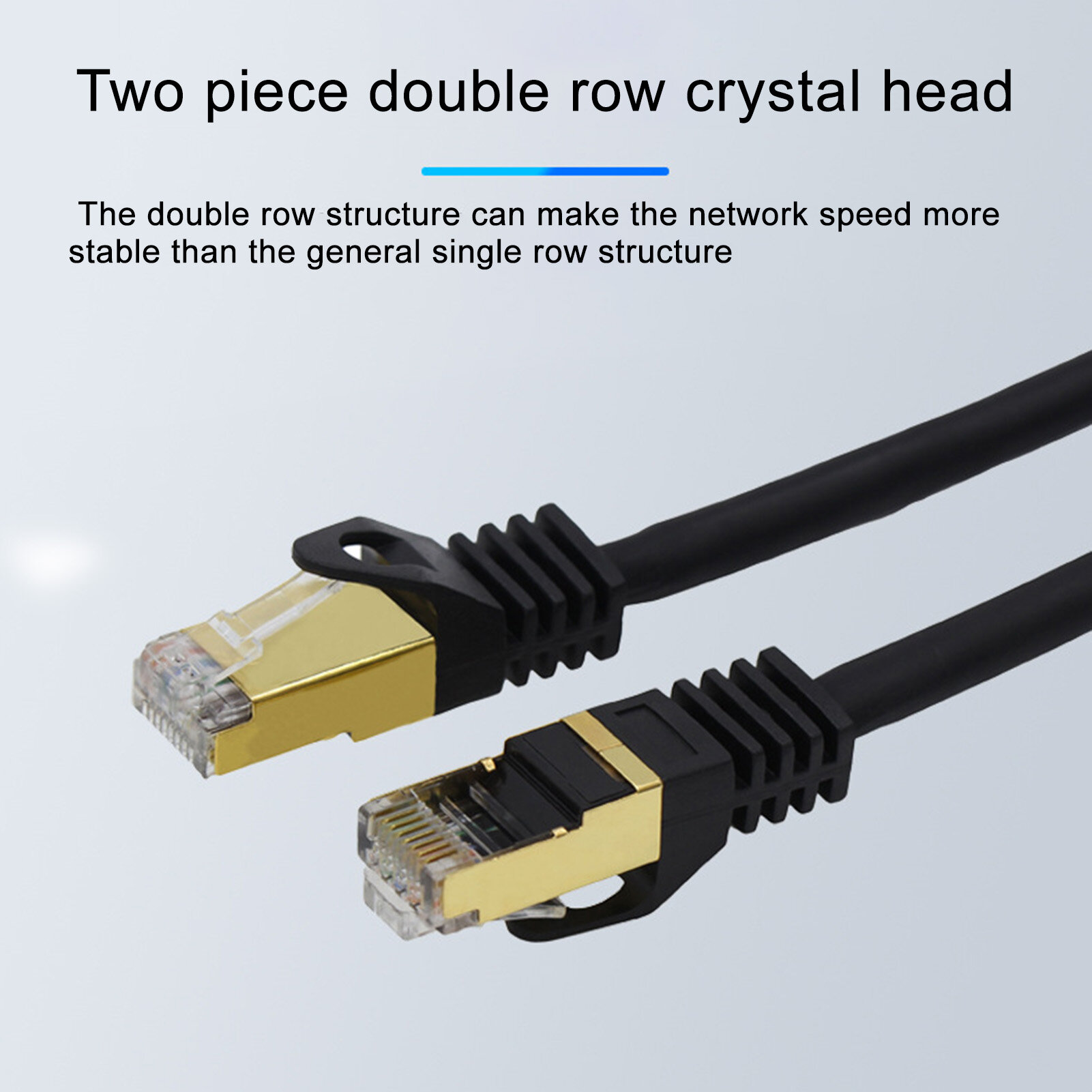 Dây Nhảy Mạng Cáp Nhảy Băng Thông Rộng Che Chắn Hai Lớp Cat7 Bằng Đồng Không Oxy Truyền Tín Hiệu Tốc Độ Cao Cho Văn Phòng Cáp Mạng Tuyệt Vời