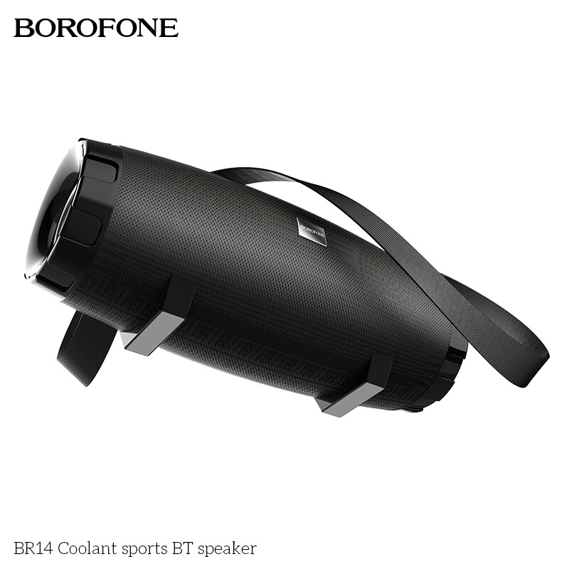 BOROFONE BR14 Sports Bluetooth Speaker Power 8W*2 Portable Outdoor Support Bluetooth Playback/ TF card/ USB/ AUX/ FM Playback Modes Wireless Bluetooth Speaker Outdoor Audio Player Music
