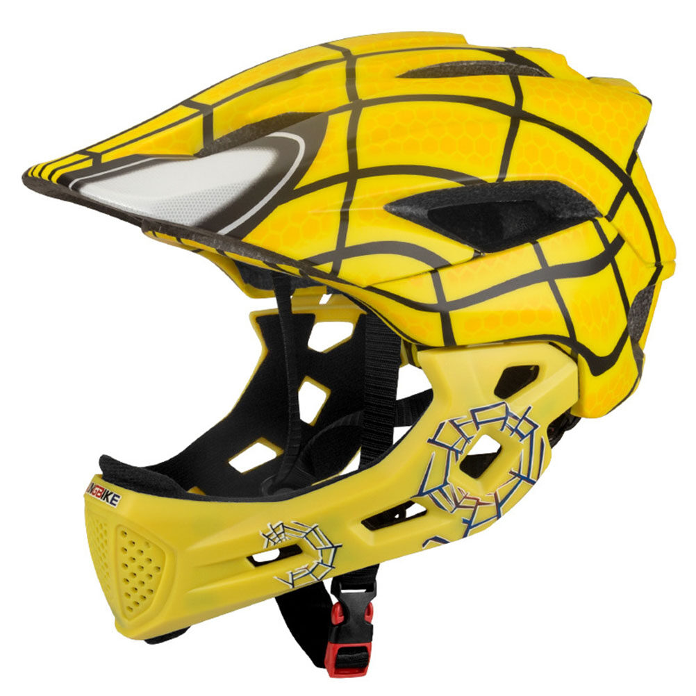 mountain bike helmet with detachable chin guard