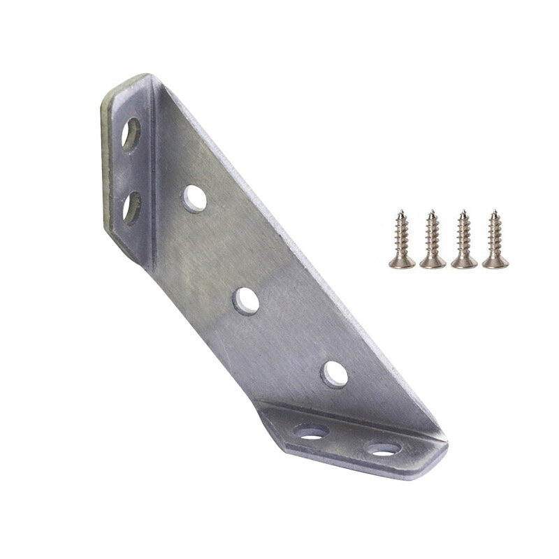 8Pcs Stainless Steel Angle Corner Connector Bracket Fastener Protector Right Angle Corner Stand Supporting Furniture Hardware