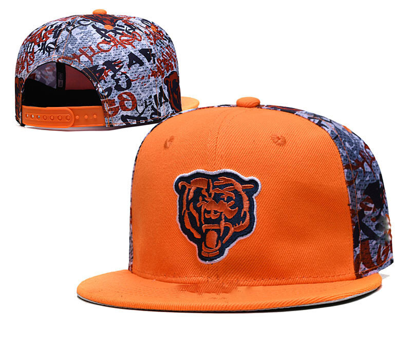 🎩 2022 new Cross-Border Fashion Brand Chicago Bears Rugby Hat Baseball Cap Flat-Brimmed Cap