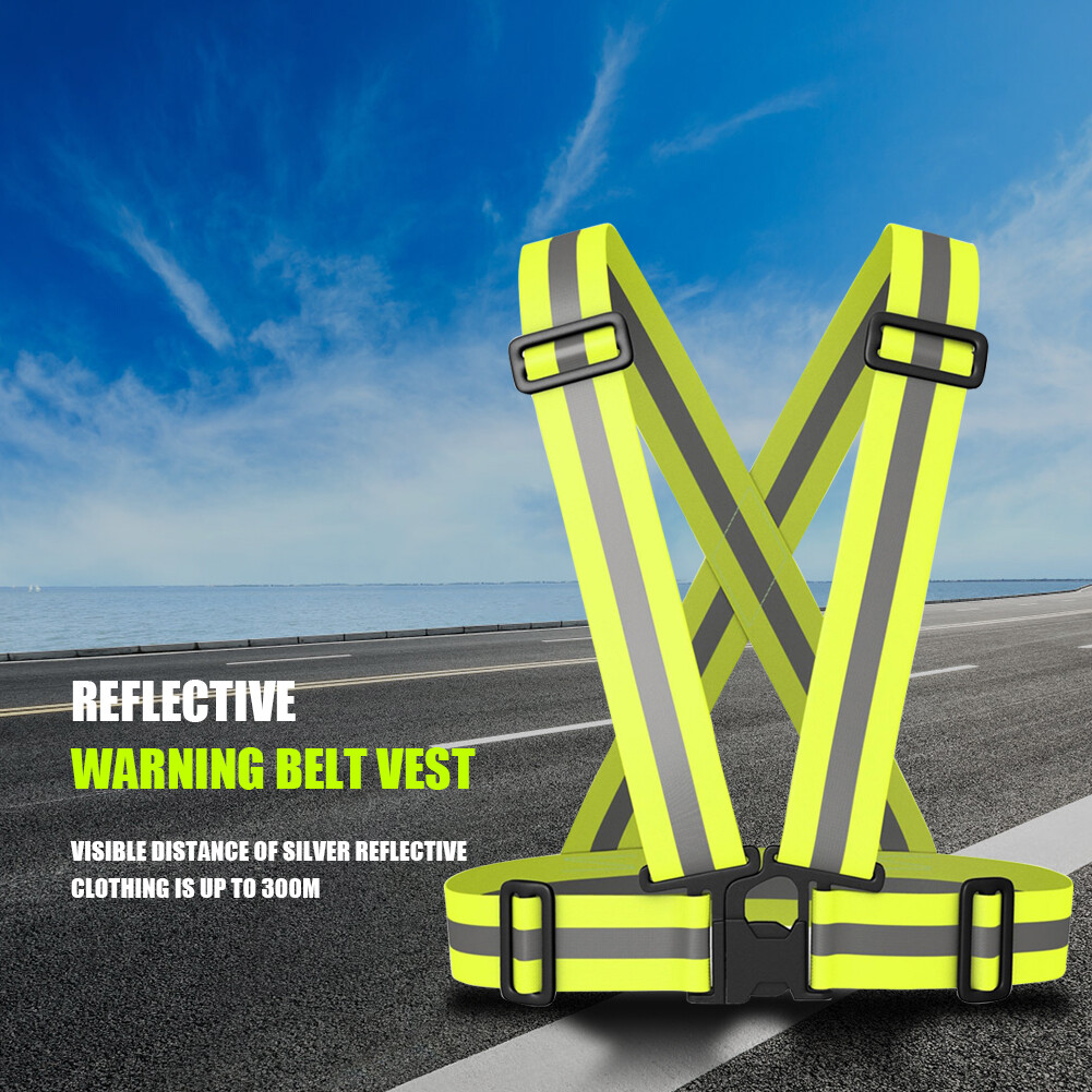 Night Running Reflective Straps Vest Traffic Night Work Security Clothing