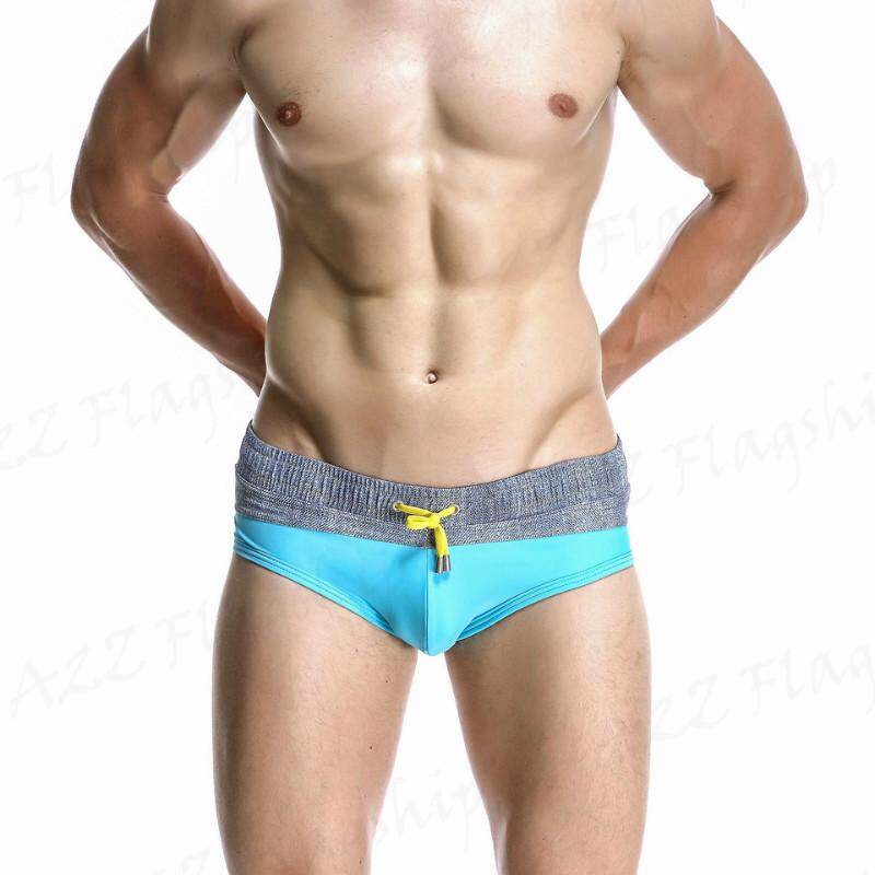 Waterplay men swim trunks swimwear swim briefs surf beach wear swimsuit low rise hot spring seo60905 seoswim