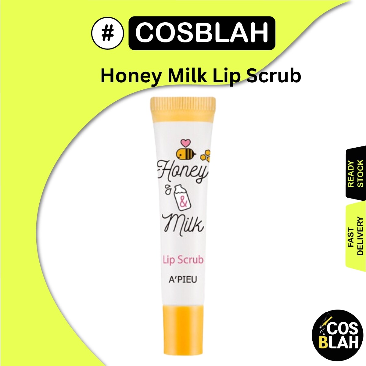 [APIEU] Tẩy Tế Bào Chết Môi Mật Ong & Sữa 8Ml