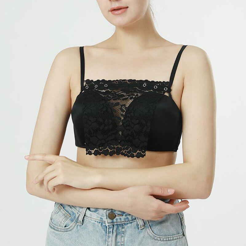 Fnr8 women's invisible lace closure solid color lace front bra insert underwear lace