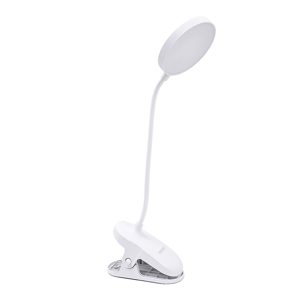 LED Desk Lamp with Clip Foldable Dimmable Touch Table Lamp 3 Modes USB Powered Reading Light Portable Lamp