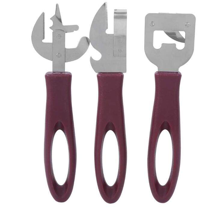 Manual Side Cut Can Opener Set Stainless Steel Can Bottle Tin Opener