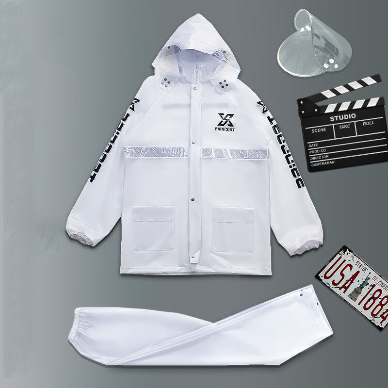 Raincoat Rainstorm Proof Breathable Not Easily Damaged Stylish Split Raincoat