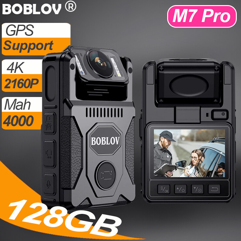 BOBLOV M7 Pro Body Mounted Mini Action Camera with GPS 4K Ultra HD