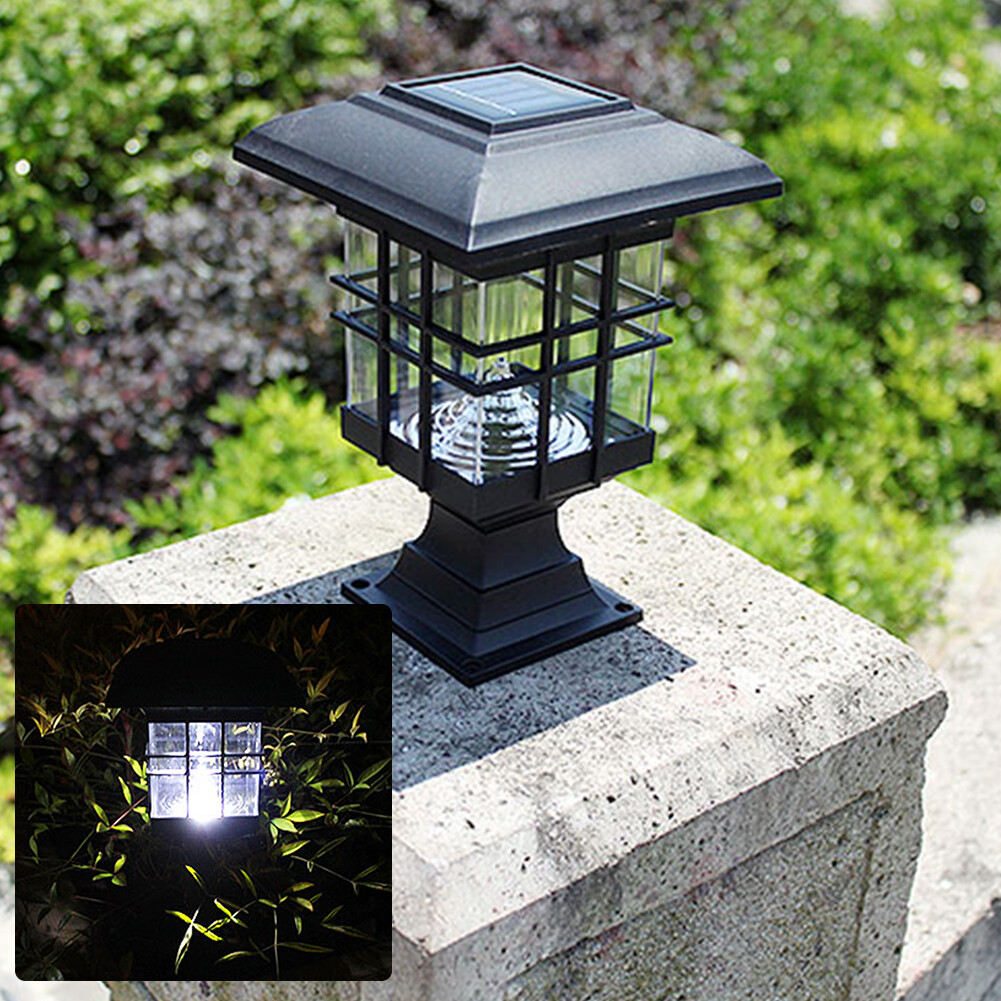 Đèn LED Chạy Bằng Năng Lượng Mặt Trời Sân Vườn Đèn Trụ Trang Trí Ngoài Trời Tự Động Bật/Tắt