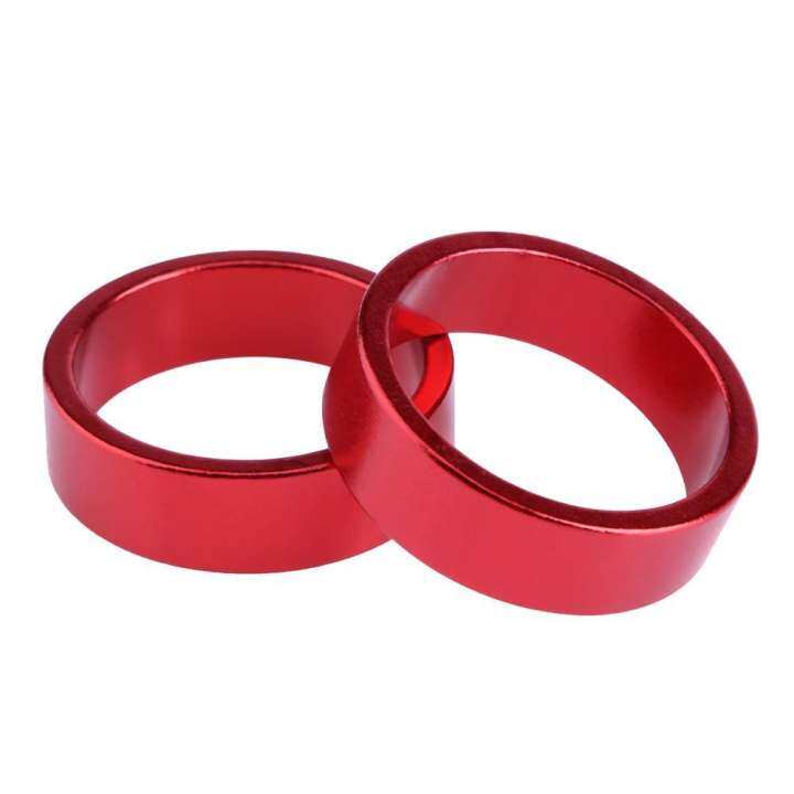 5pcs Aluminum Alloy Bicycle Headset Pad Front Riser Pad Front Fork Gasket