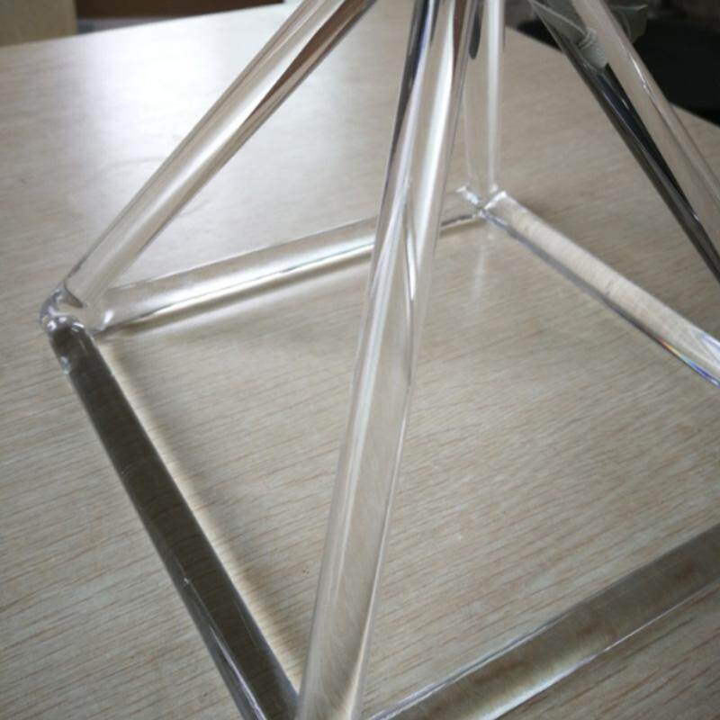 8 Inch Clear Quartz Crystal Singing Pyramid Musical Therapy Yoga Meditation Malaysia