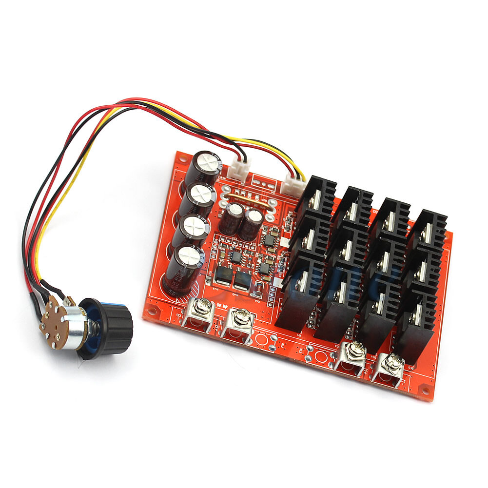 Dc 10-50v 60a motor speed control pwm hho rc controller 3000w max 12v 24v 48v