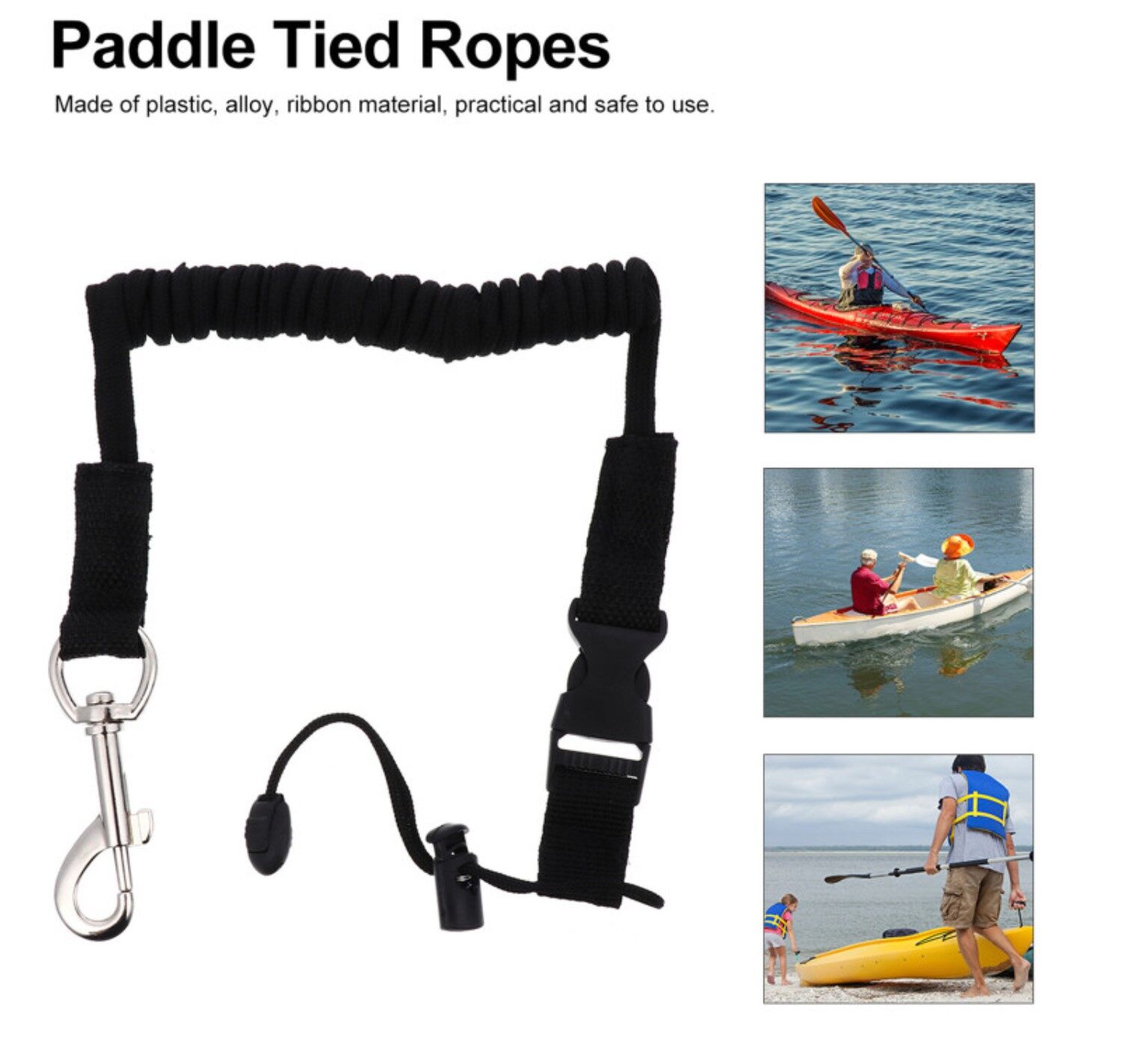 Kayak Tying Rope for Rod Oar Safety Stretchable accessories Paddle Lash -  Tali Ikat Joran Mancing Untuk Bot