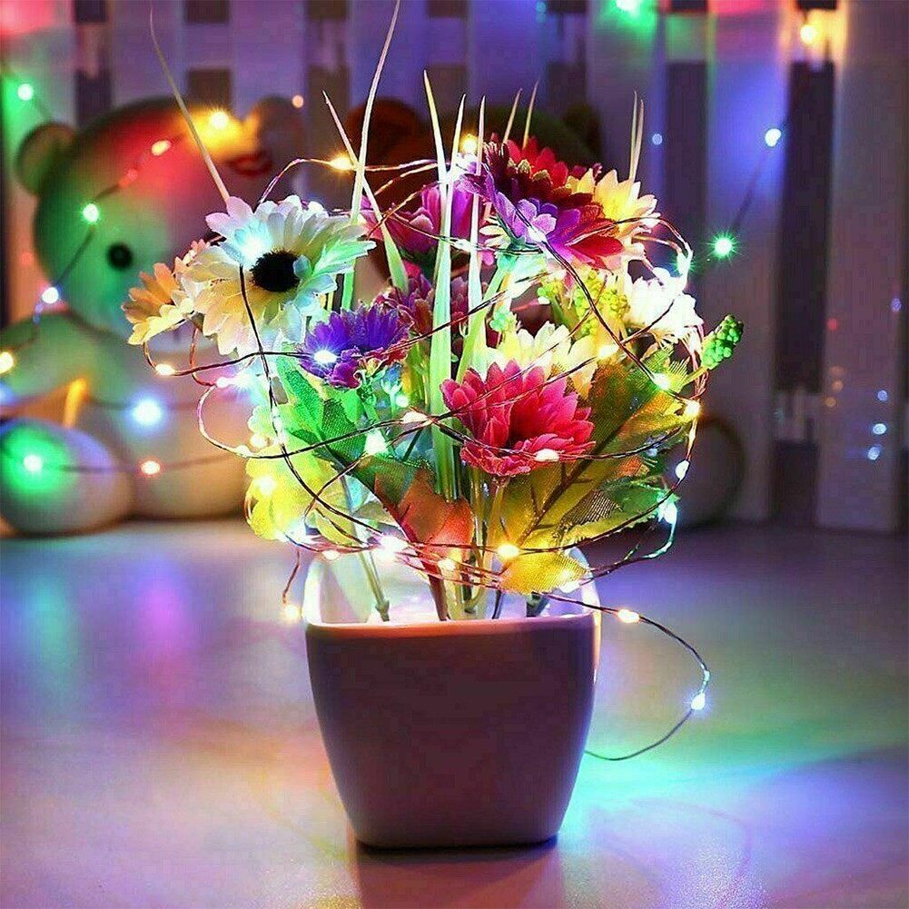 【HOMESTYLISH】 LED Light String Light String Party Decor Waterproof 5V USB Copper String