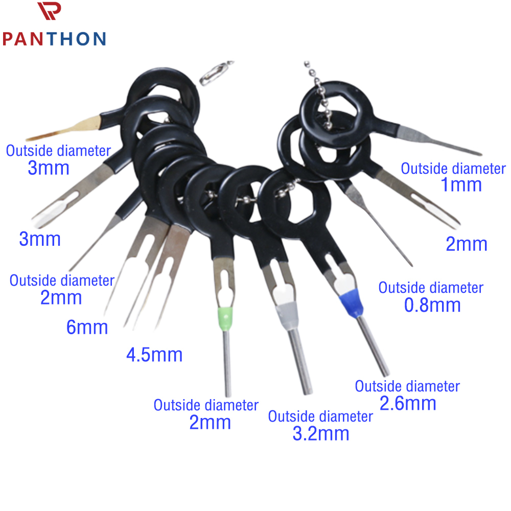 PANTHON Terminal Removal Tool Kit Terminal Ejector Kit for Car Pin Wire Connector Puller Repair Key Removal Tools