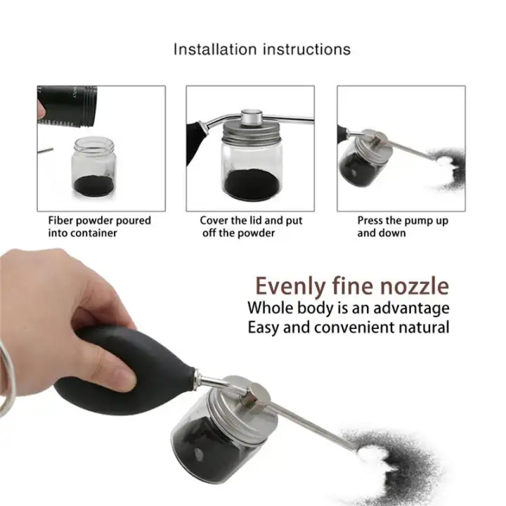 New Hair Fiber Applicator Precision Spray Bottle Thickening Nozzle