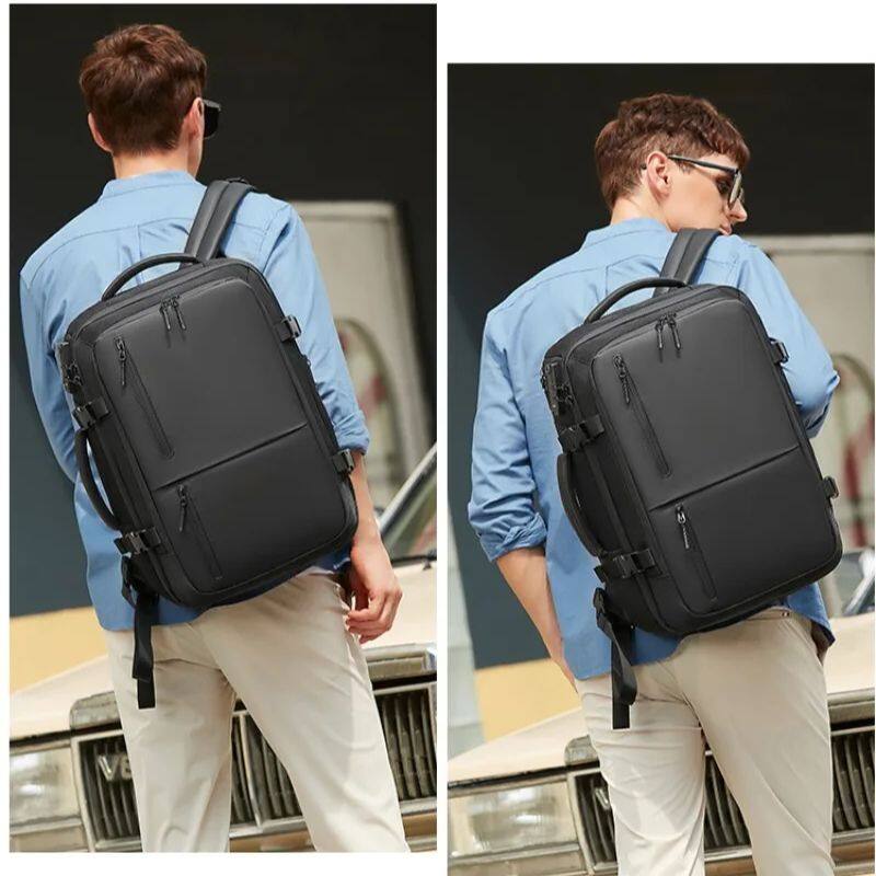 Large Capacity Men Business Travel Backpack With Code Lock Multi-Layer Anti theft 15.6 Inch Laptop Bag Brand School Bags