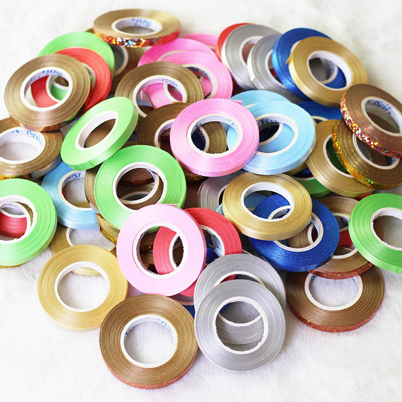 TM 10 Rolls/Set Ruy Băng Nhựa 10 Mét Đầy Màu Sắc Cá Tính Sáng Tạo Trẻ Em Lễ Hội Sinh Nhật Trang Trí Tiệc Cưới
