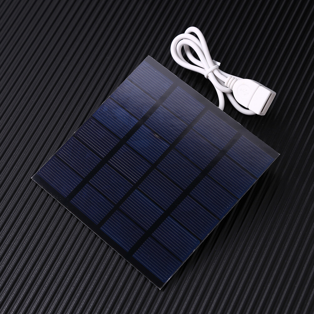 Tấm Năng Lượng Mặt Trời USB 1.5W 6V Máy Phát Điện Sạc Năng Lượng Mặt Trời Tự Làm Bằng Polysilicon Tiện Dụng
