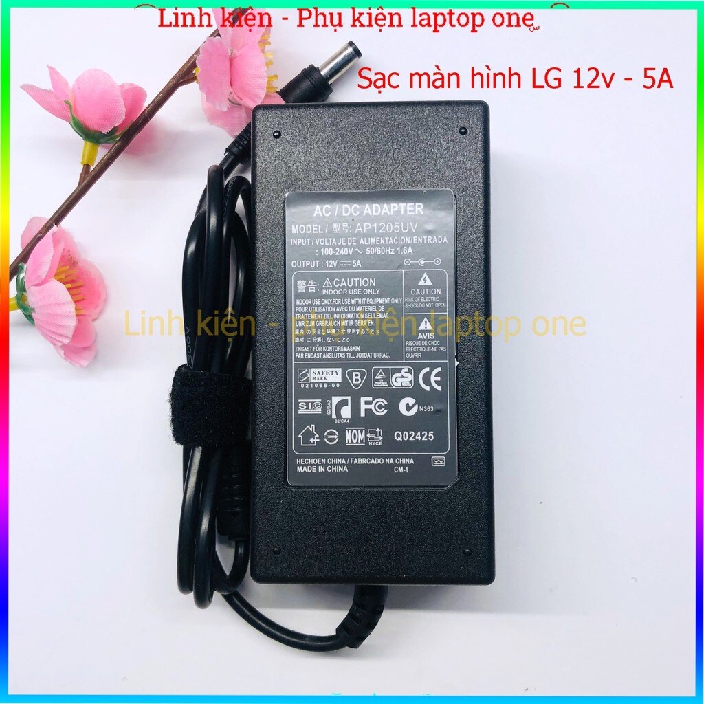 Sạc màn hình lg chân thường 12v - 5a bảo hành 06 tháng