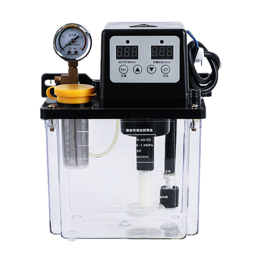 Bơm Dầu Bôi Trơn Tự Động Dụng Cụ Máy Tiện CNC Bơm Bôi Trơn Điện Từ 220V