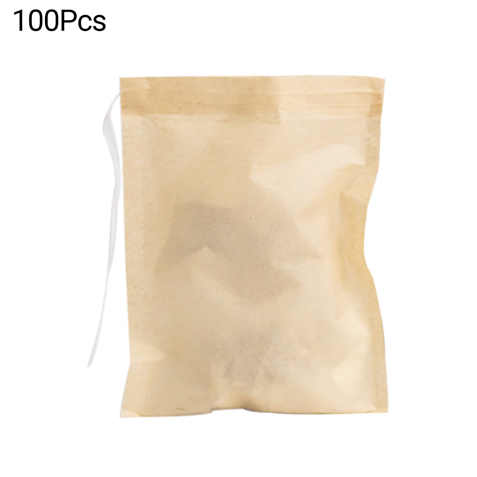 EMachinery 100Pcs Tea Filter Bag Heat Resistant Disposable Drawstring Design Well-Constructed Mesh Coffee Filter Bag for Office Strainer Pouch Portable