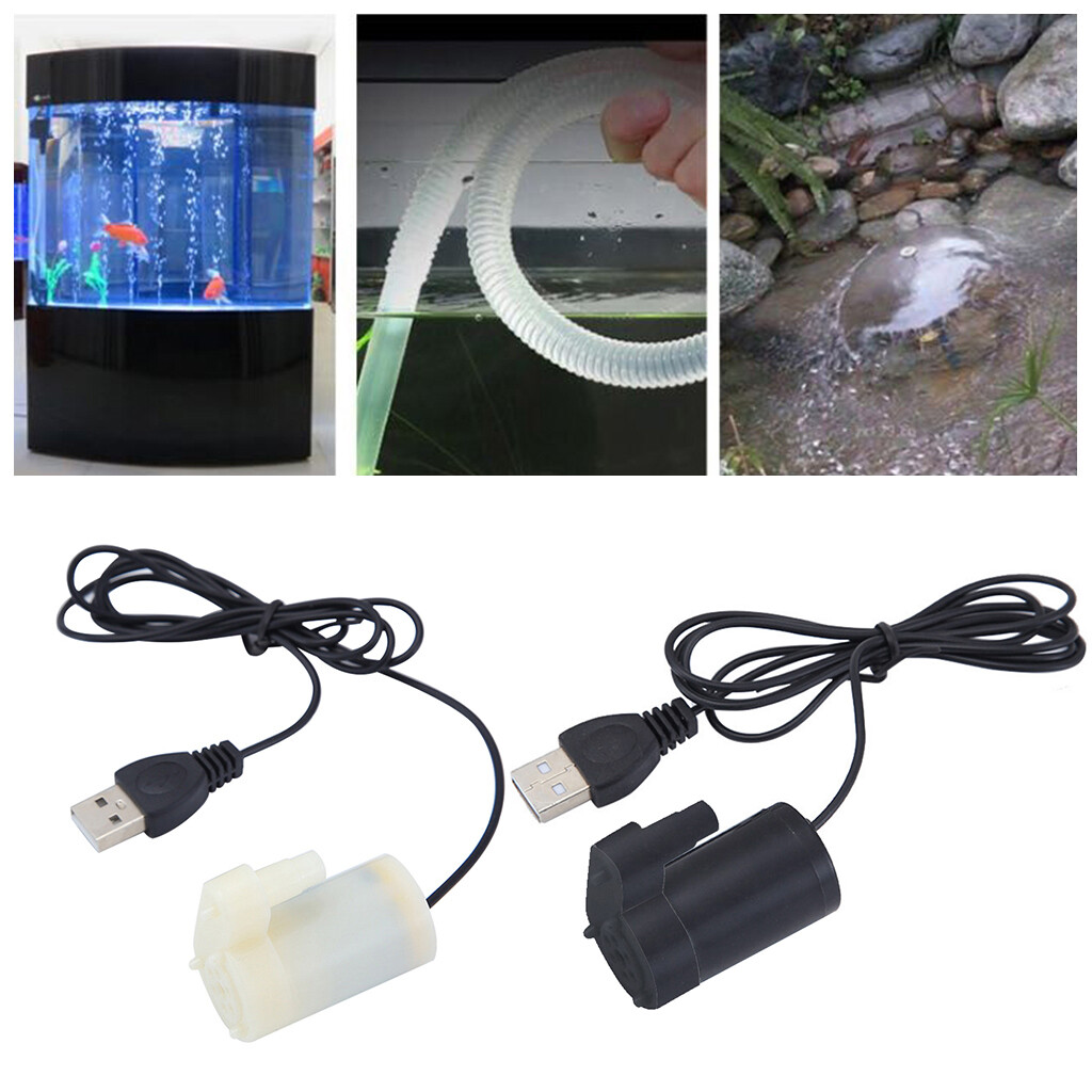 Máy bơm nước loại nhỏ DC 5V dùng trong bể cá, bơm được 2-3l/phút - INTL