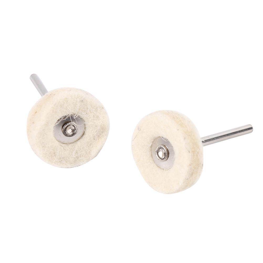 10 Chiếc 25 Mm Len Nỉ Đánh Bóng ĐỆM PHỒNG Máy Khoan Bánh Bàn Chải Có Tay Cầm Cho Dụng Cụ Xoay