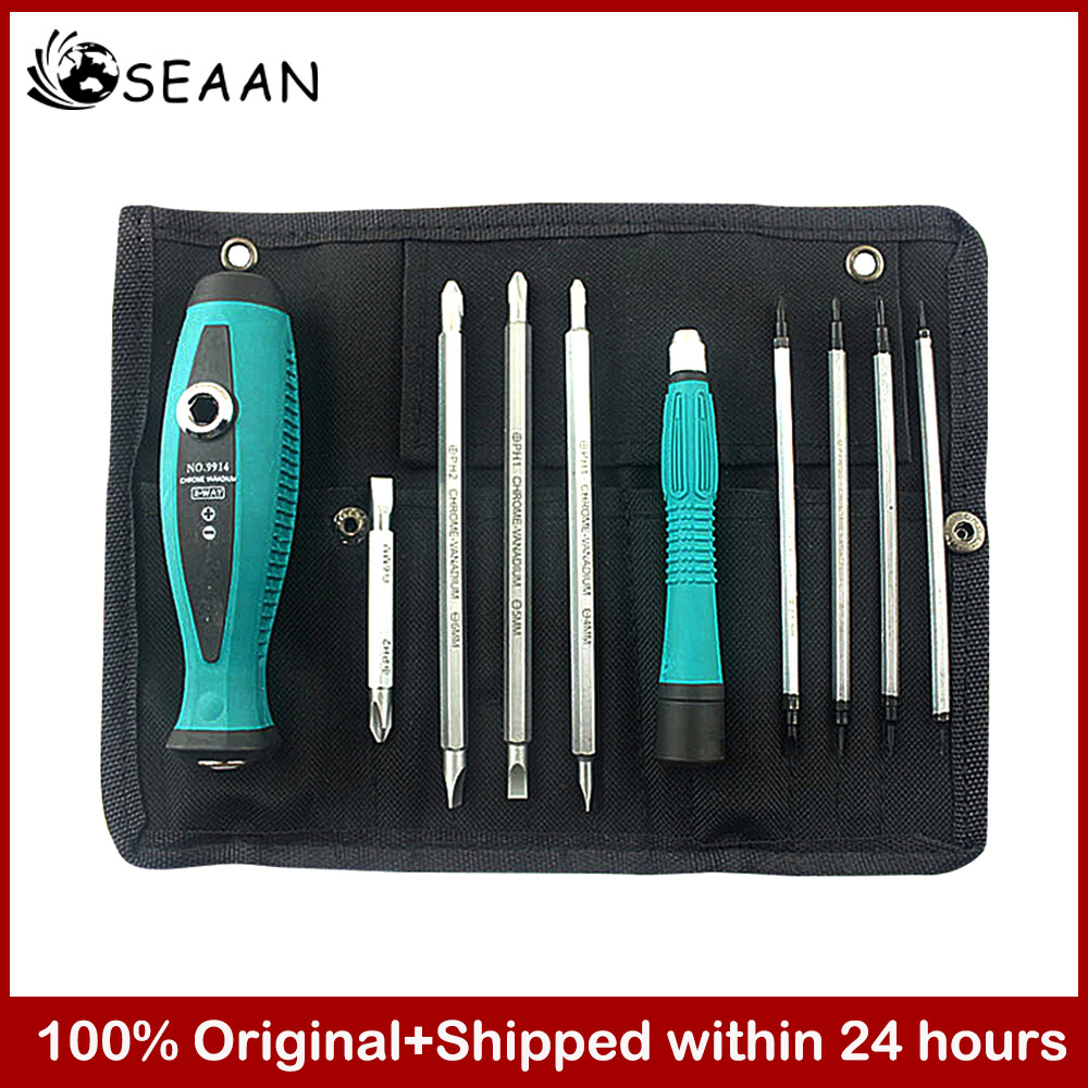 【Ready Stock+COD】10 Pieces Insulated Screwdriver Set Slotted Cross Screwdriver Bit Set DIY Screwdrivers Repair Screw Drivers Hand Tools