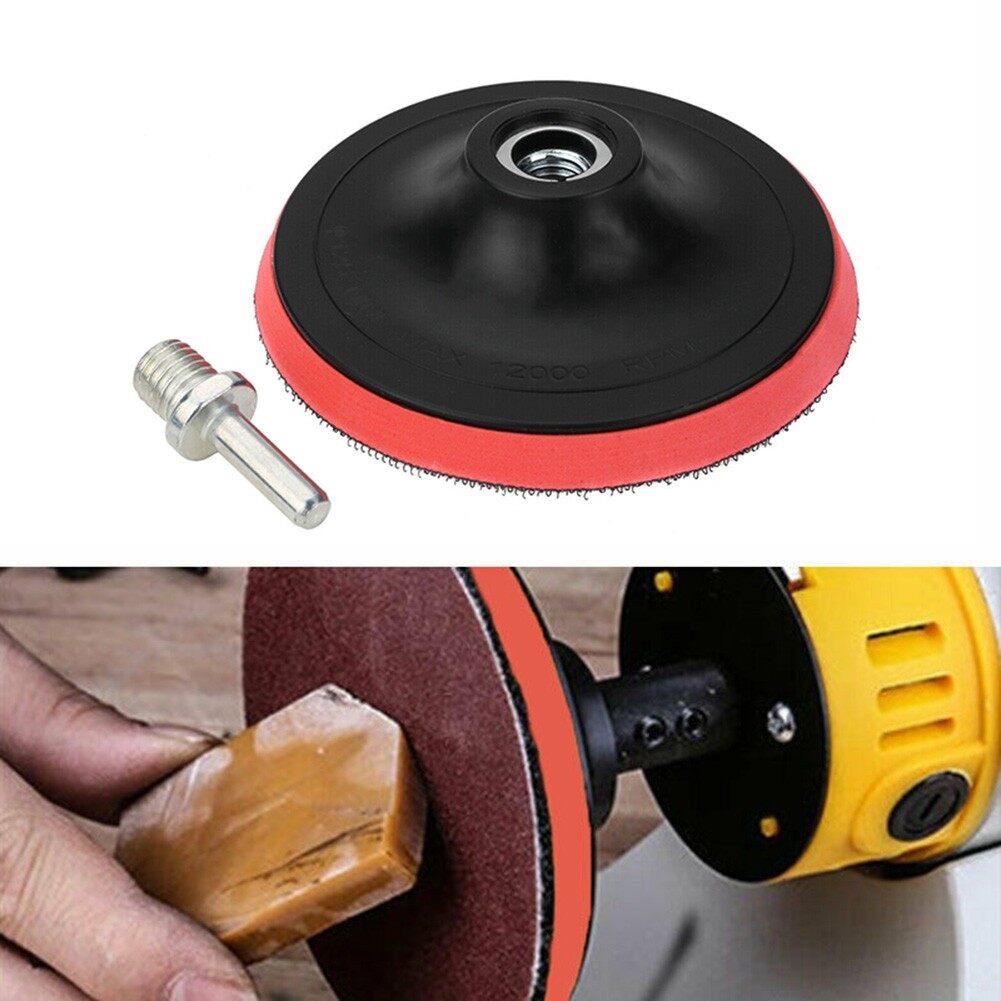 125mm Hook & Loop BACKING PAD for Sanding Discs Angle Grinder Drill Rubber Flat