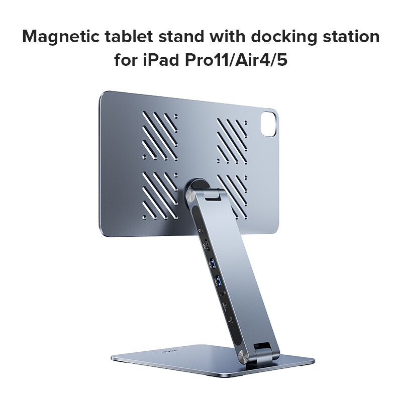 llano iPad Tablets Magnetic Aluminium Stand Desktop Stand 360